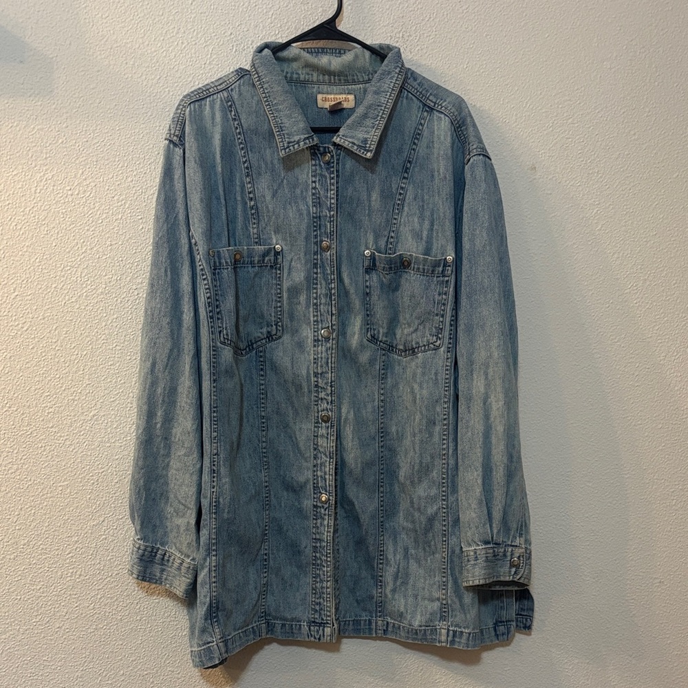 VTG Crossroads Denim Button-Up Shirt